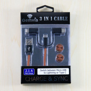#C-303, 3 in 1 Cable with Gift box