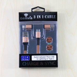 #C-304, 3 in 1 Cable with Gift box